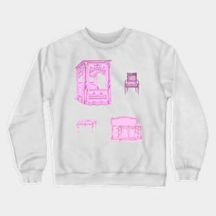 Retro Pink Furnitures Crewneck Sweatshirt